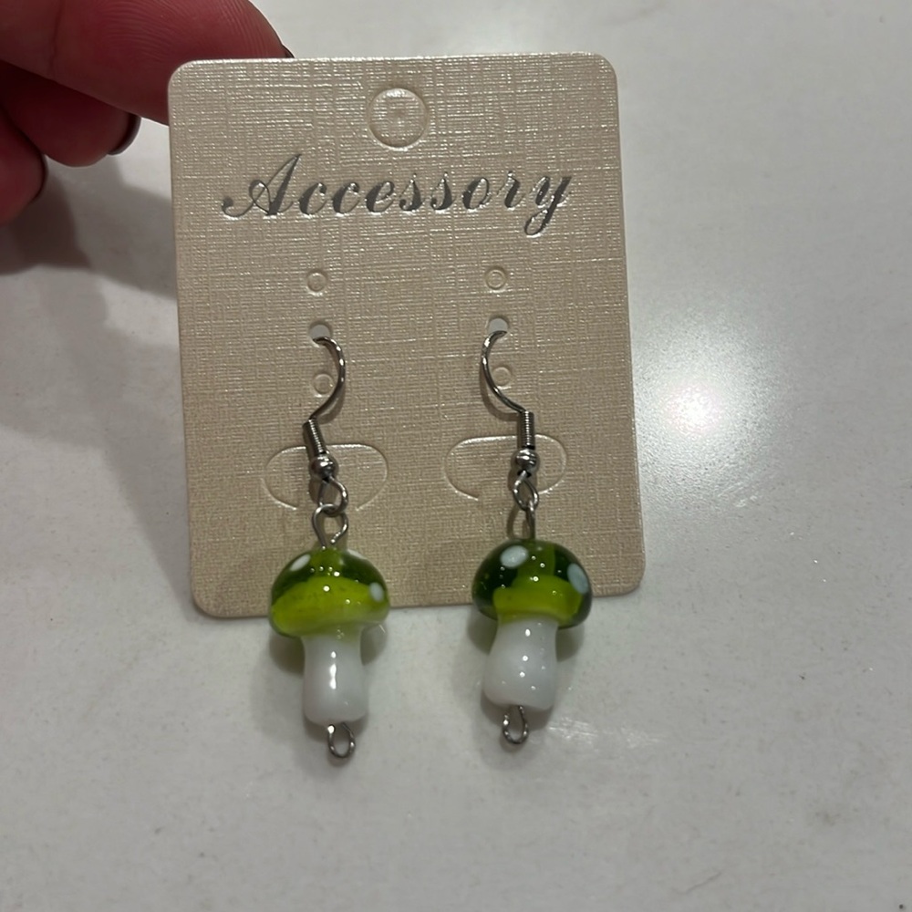 Mushroom earrings